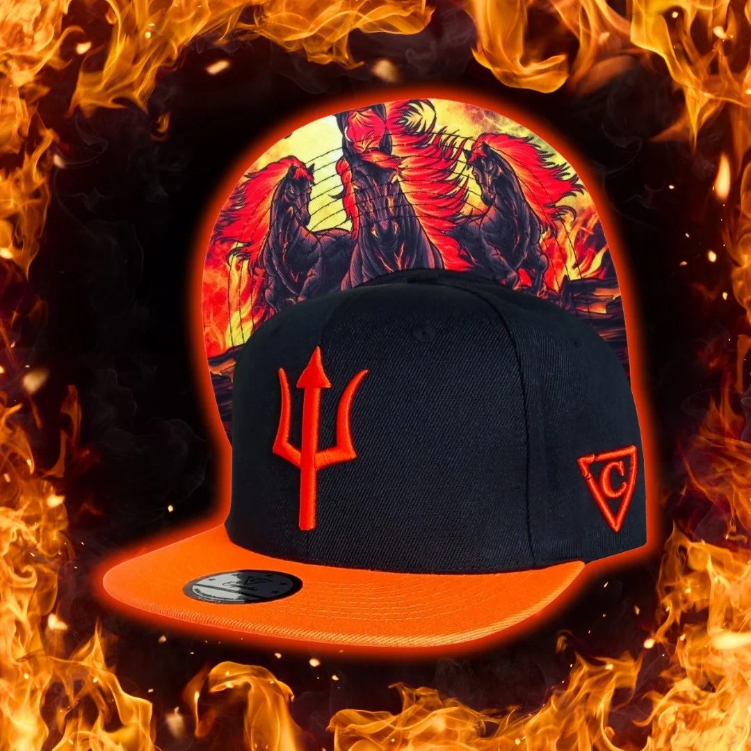 Aethon Snapback - Black/Orange - Image 7