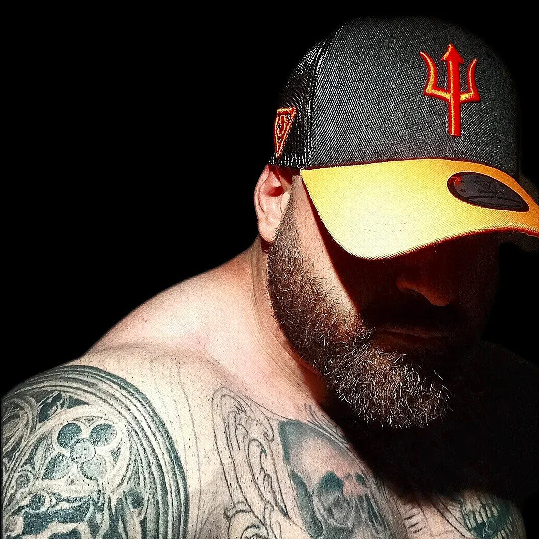 Aethon Trucker Cap - Black/Orange - Image 8