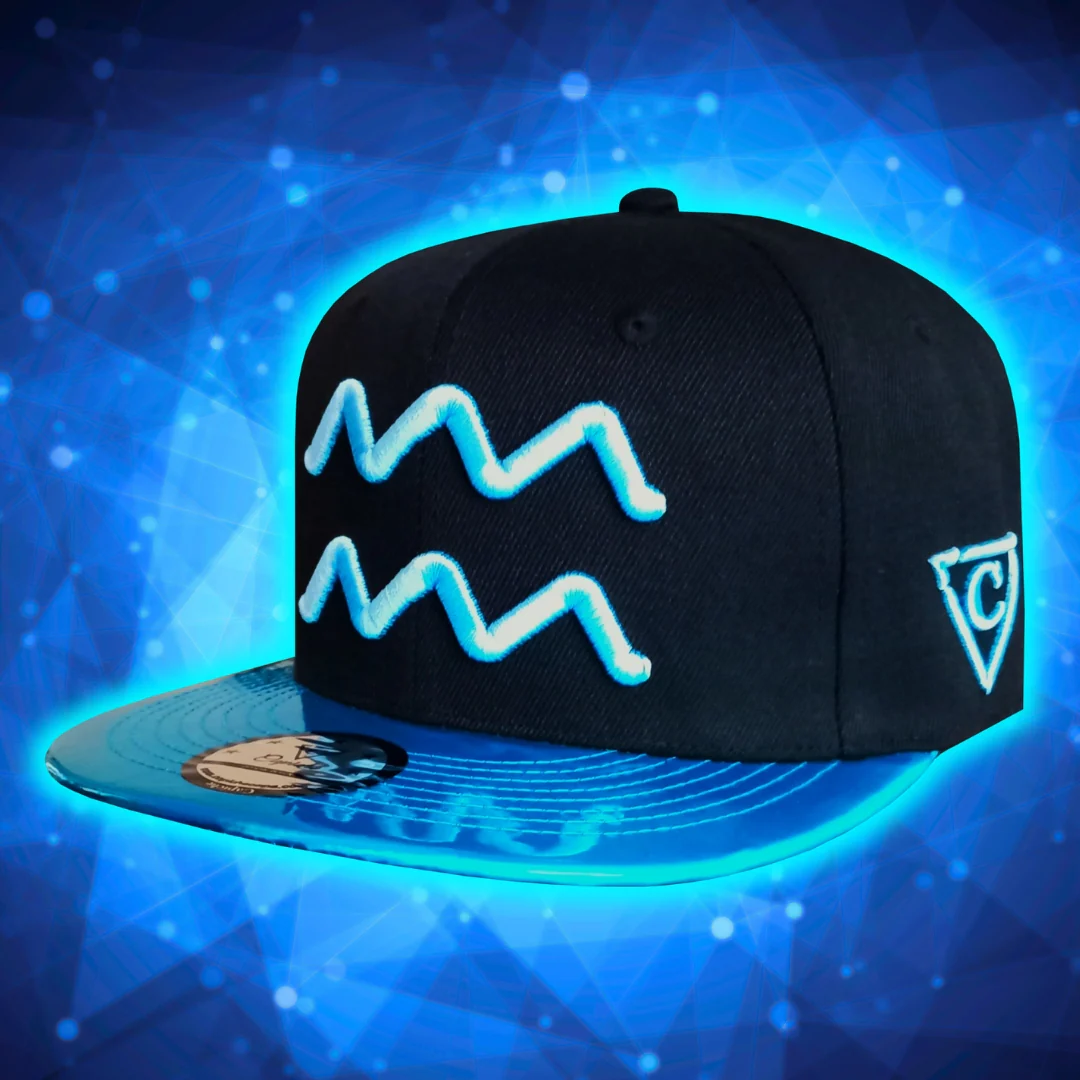 Aquarius Snapback - Black/Blue Metallic - Image 13