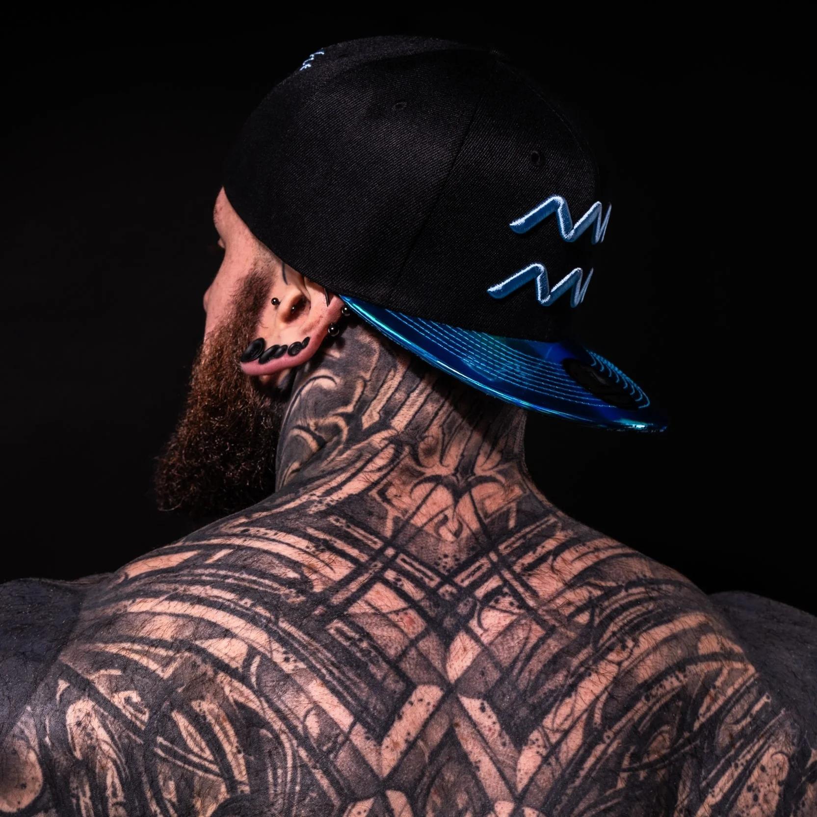 Aquarius Snapback - Black/Blue Metallic - Image 27
