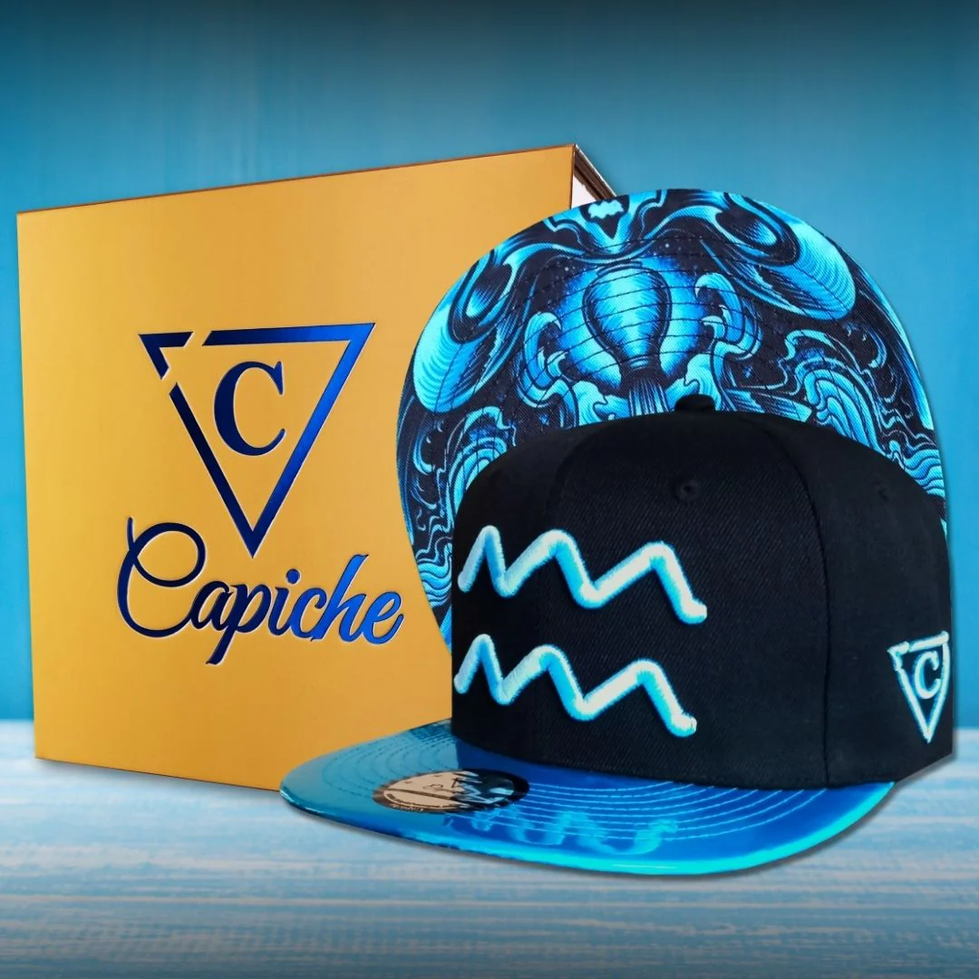 Aquarius Snapback - Black/Blue Metallic - Image 3