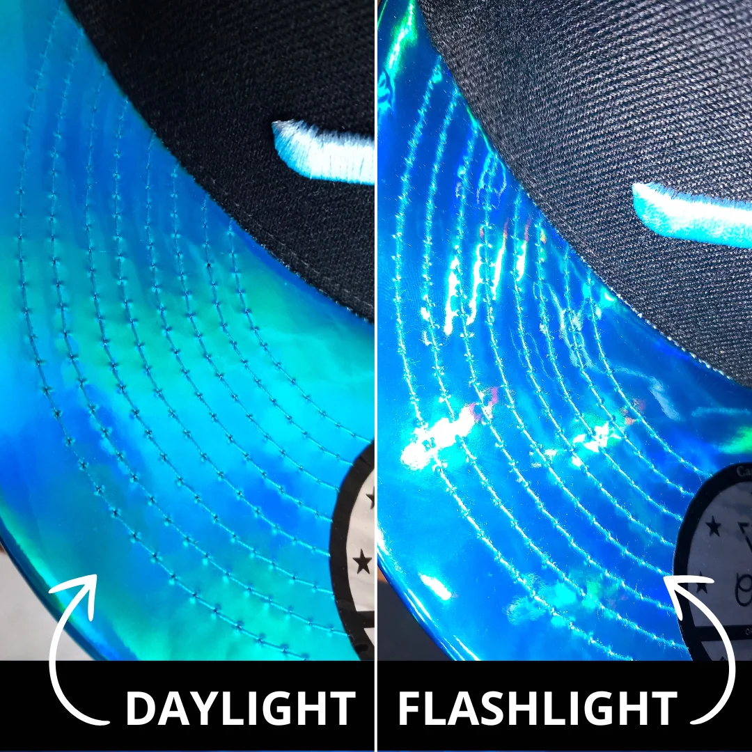 Aquarius Snapback - Black/Blue Metallic - Image 8