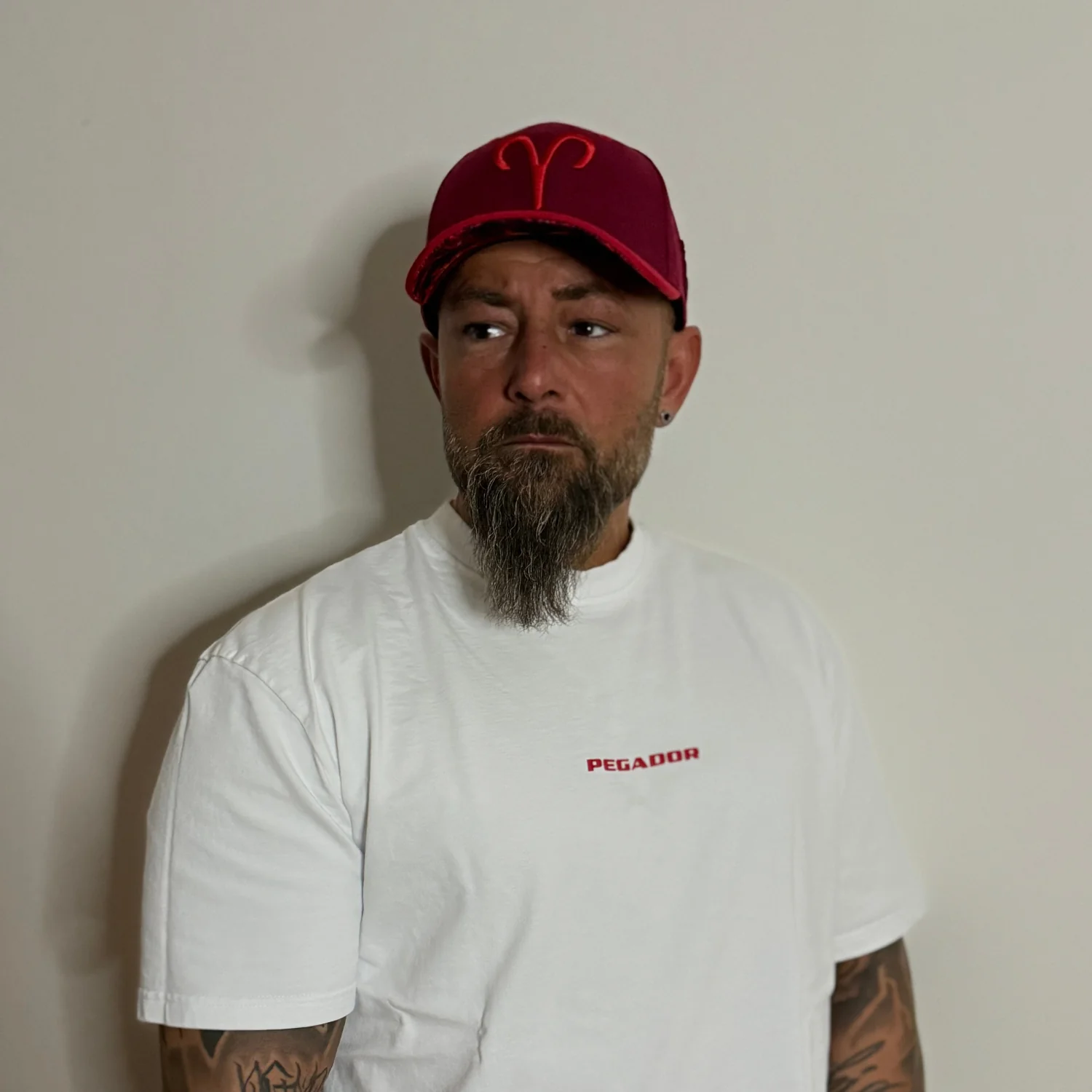 Aries Curved Cap - Red - Image 8