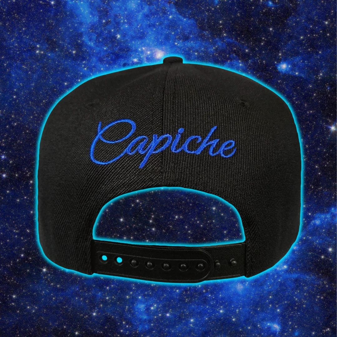 Astronaut Race Snapback - Black/Stars Pattern & Burning Meteorite - Image 11