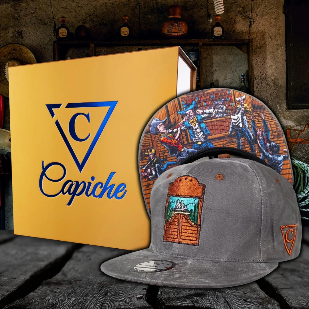 Bar Fight Snapback - Grey Washed Fabric - Image 3