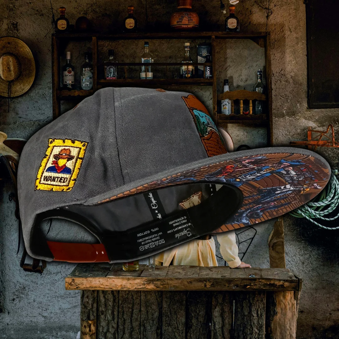 Bar Fight Snapback - Grey Washed Fabric - Image 9