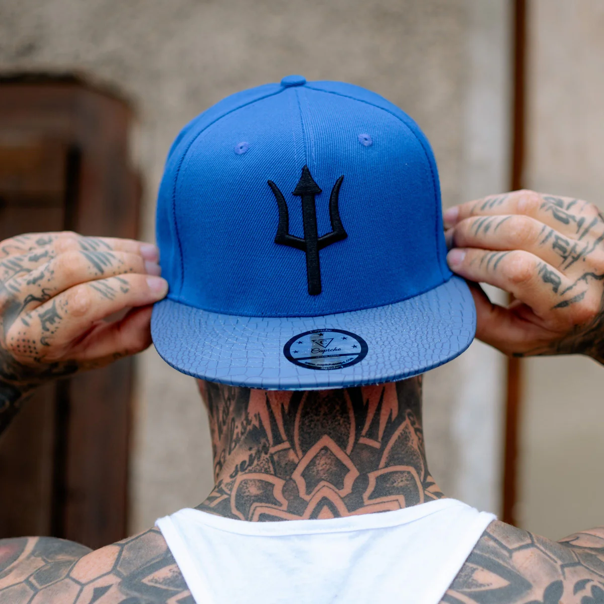 Basilisk Snapback - Blue & Artificial Leather - Image 10