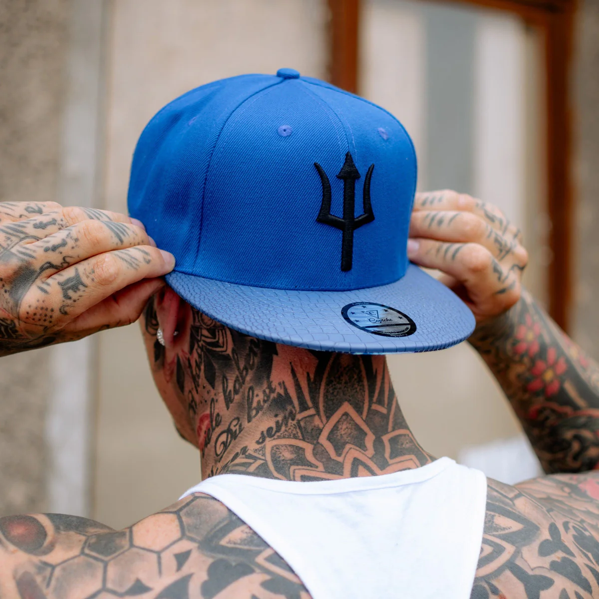 Basilisk Snapback - Blue & Artificial Leather - Image 2