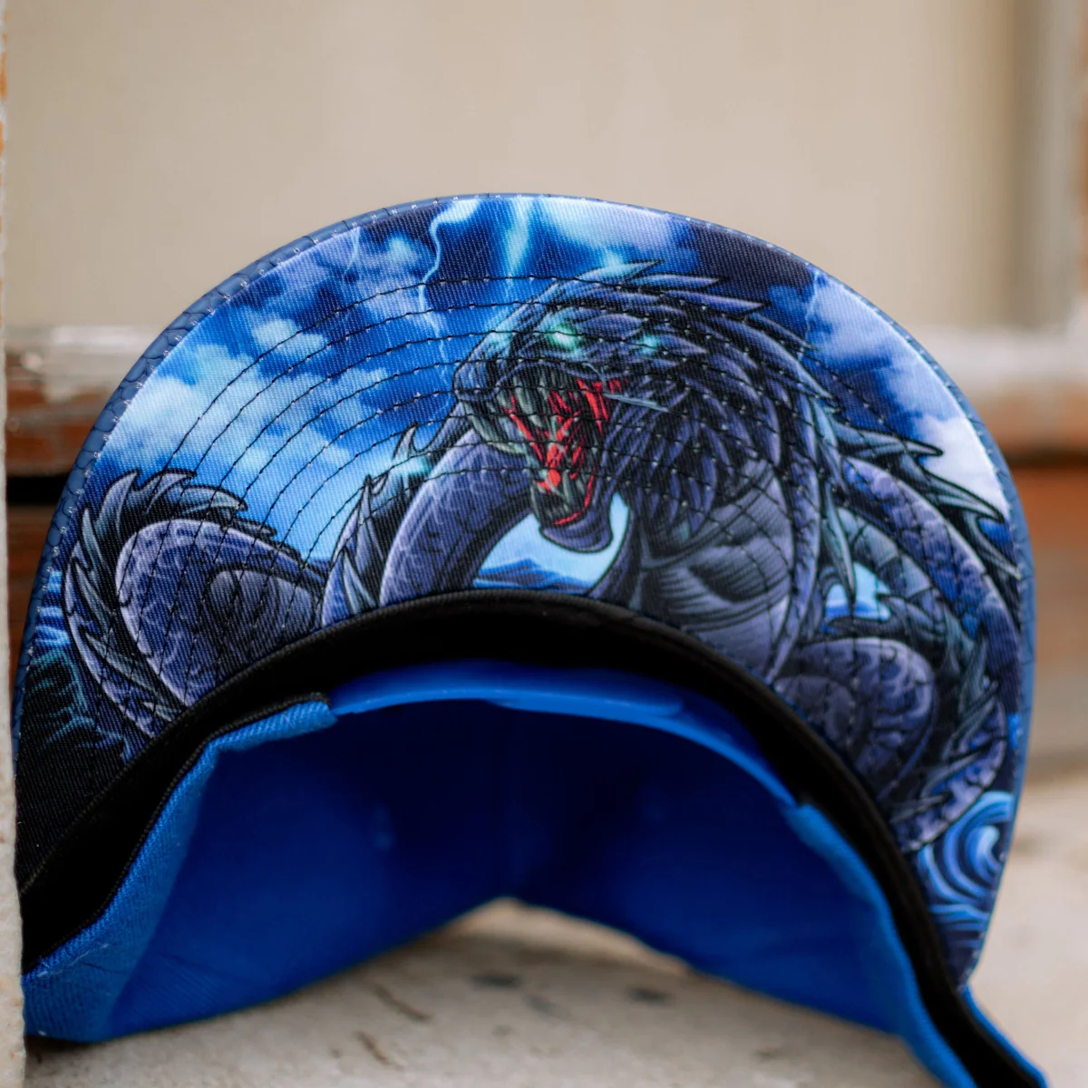 Basilisk Snapback - Blue & Artificial Leather - Image 8