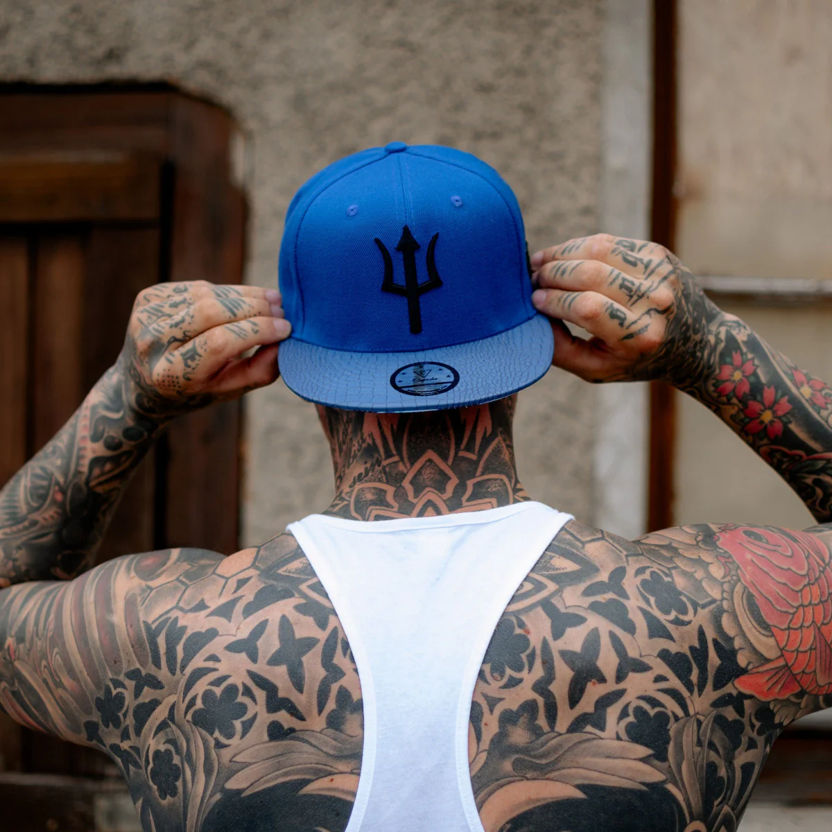 Basilisk Snapback - Blue & Artificial Leather - Image 9