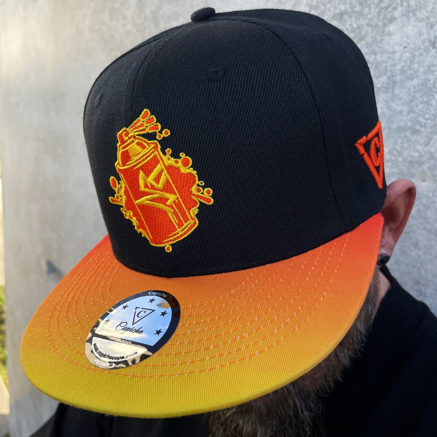 Beatboxer Snapback - Black/Orange Ombre - Image 14