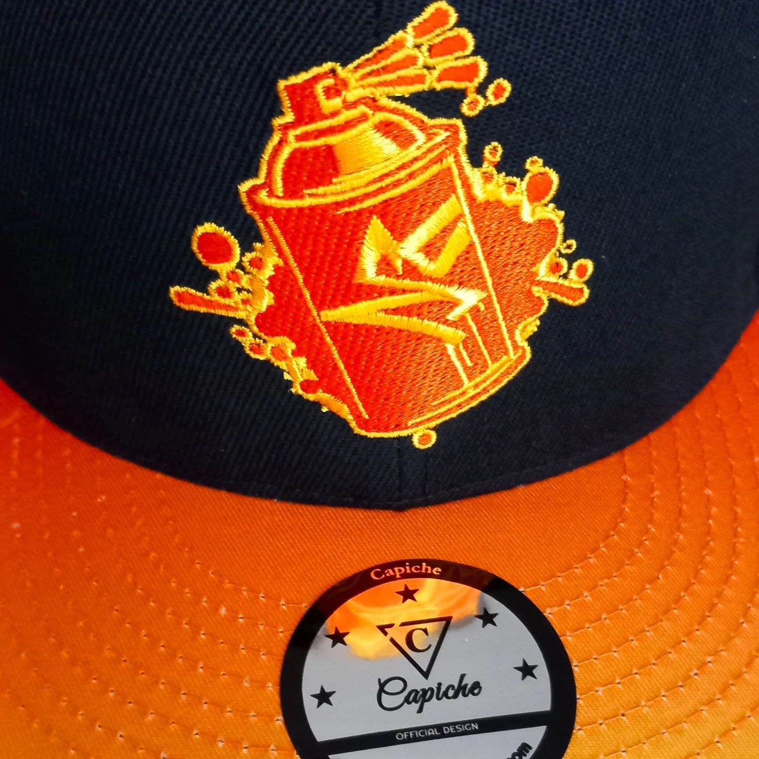 Beatboxer Snapback - Black/Orange Ombre - Image 16