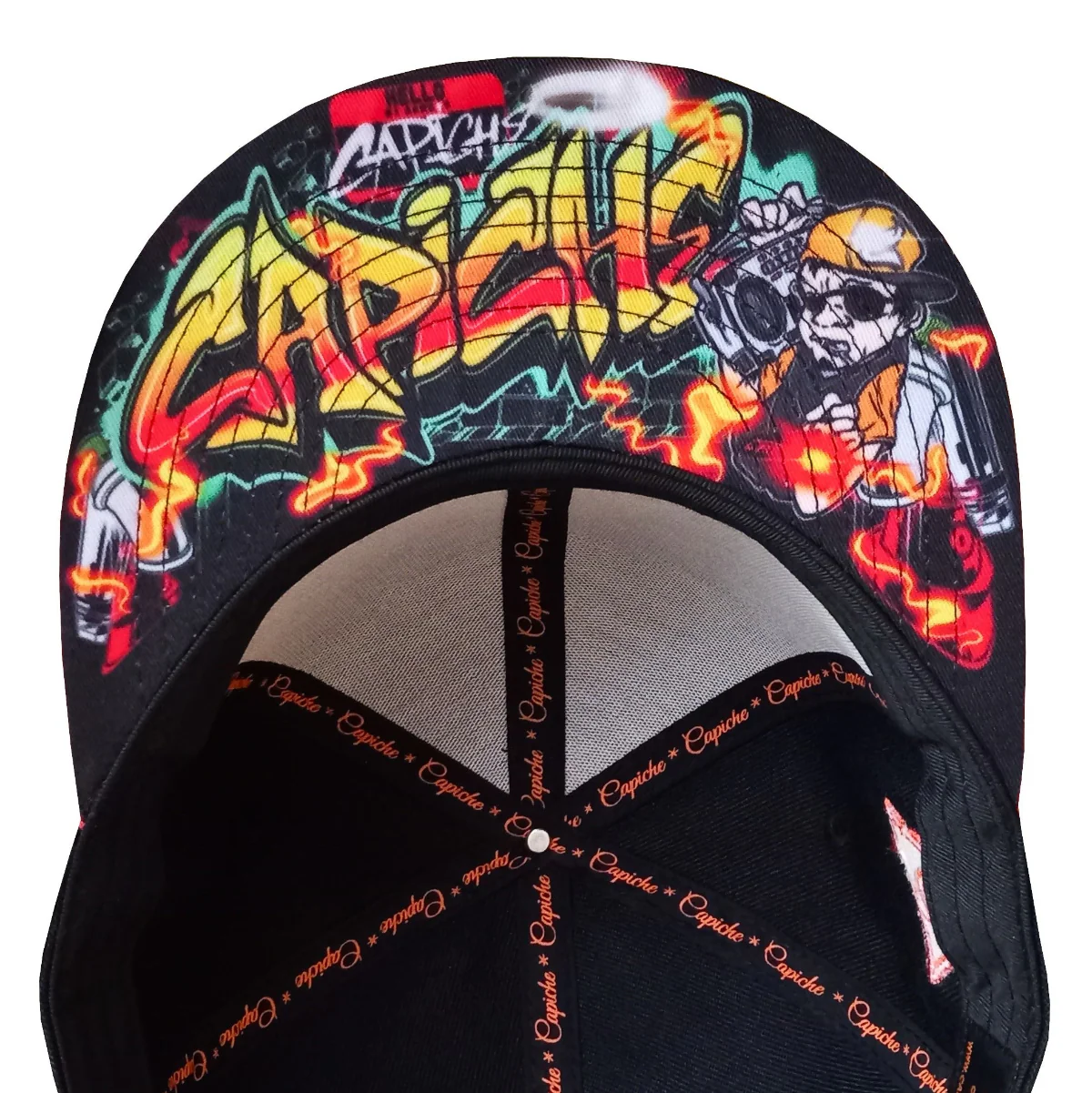 Beatboxer Snapback - Black/Orange Ombre - Image 19