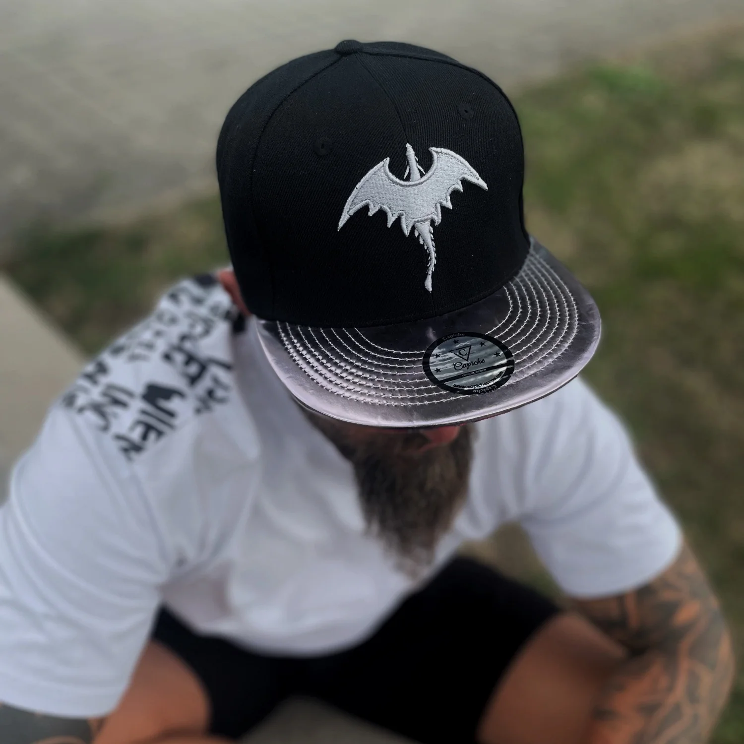 Black Dragon Snapback - Black/Grey Metallic - Image 8
