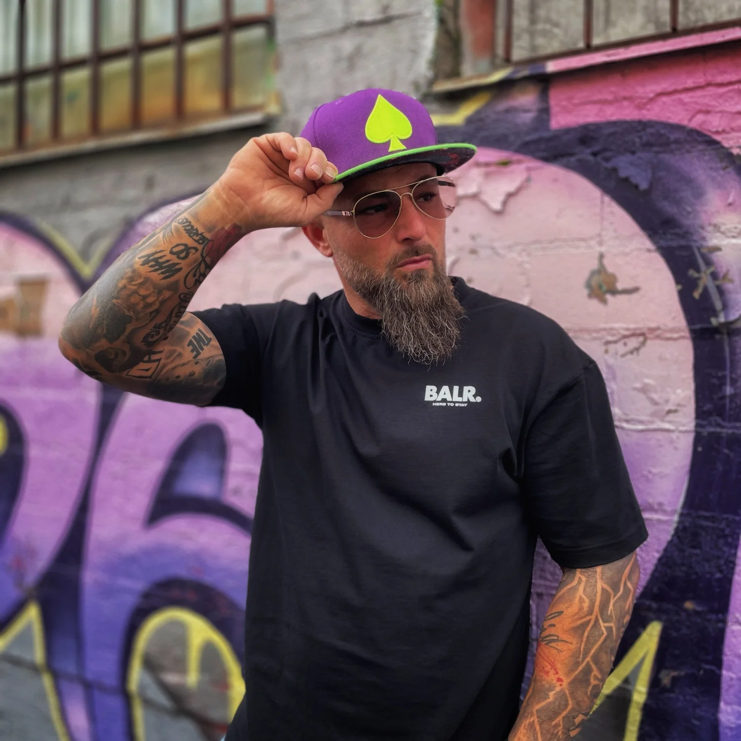 Black Jack Snapback - Purple/Neon Green - Image 7
