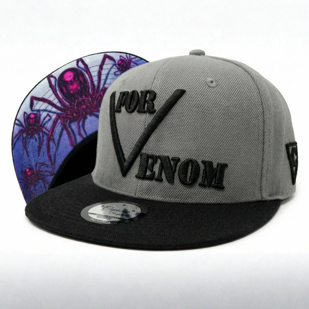 Black Widow Snapback - Grey/Black - Image 10