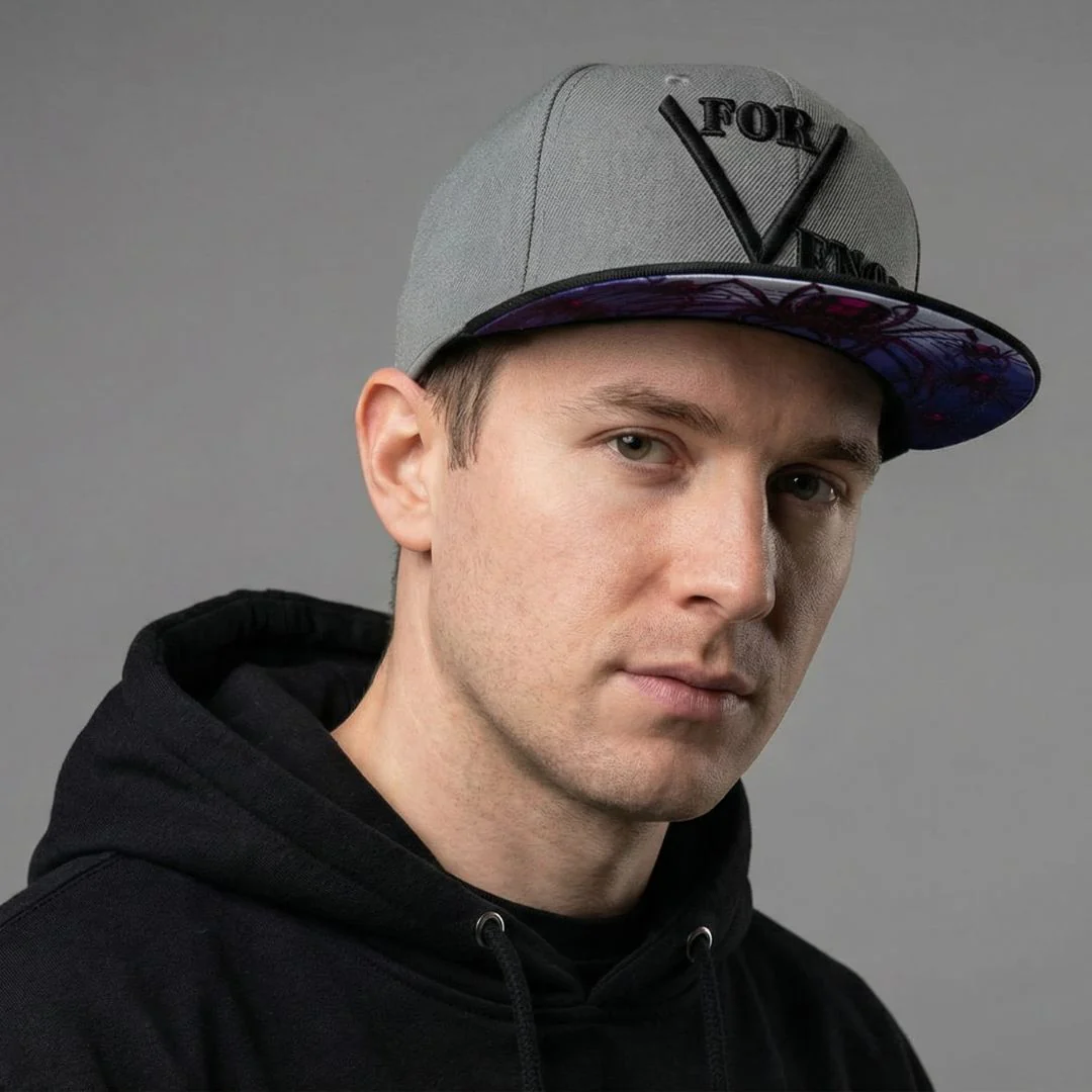 Black Widow Snapback - Grey/Black - Image 8
