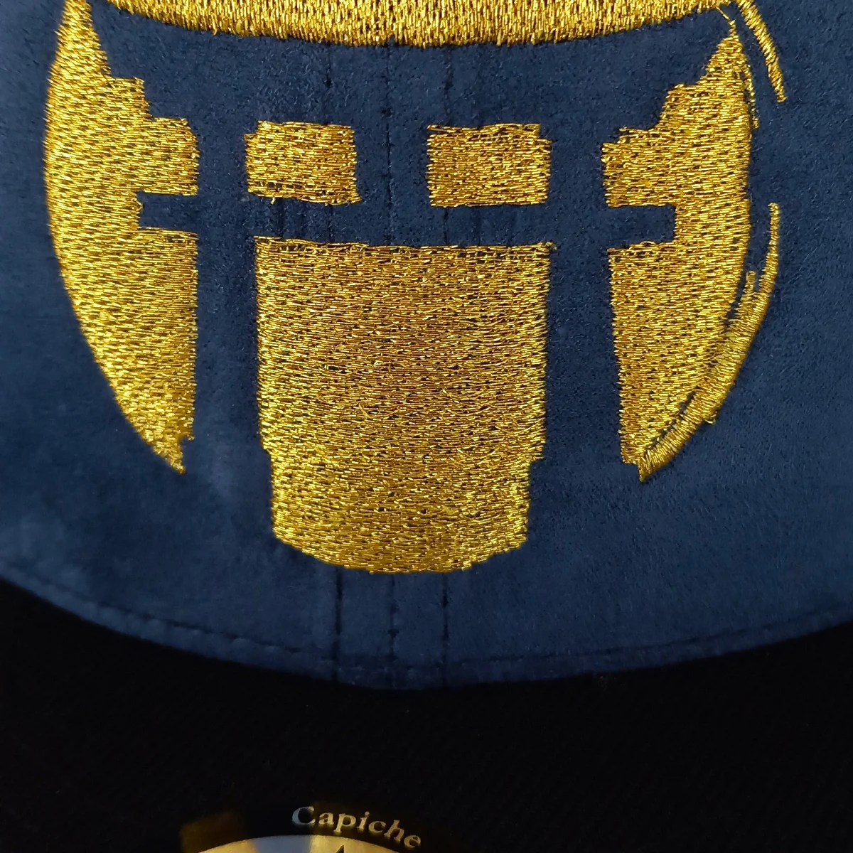 Blue Samurai Snapback - Suede/Golden Thread - Image 10