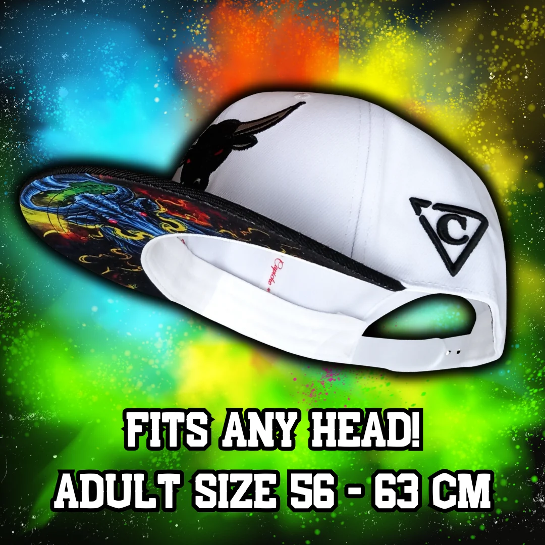 Bull Snapback - White/Black - Image 8