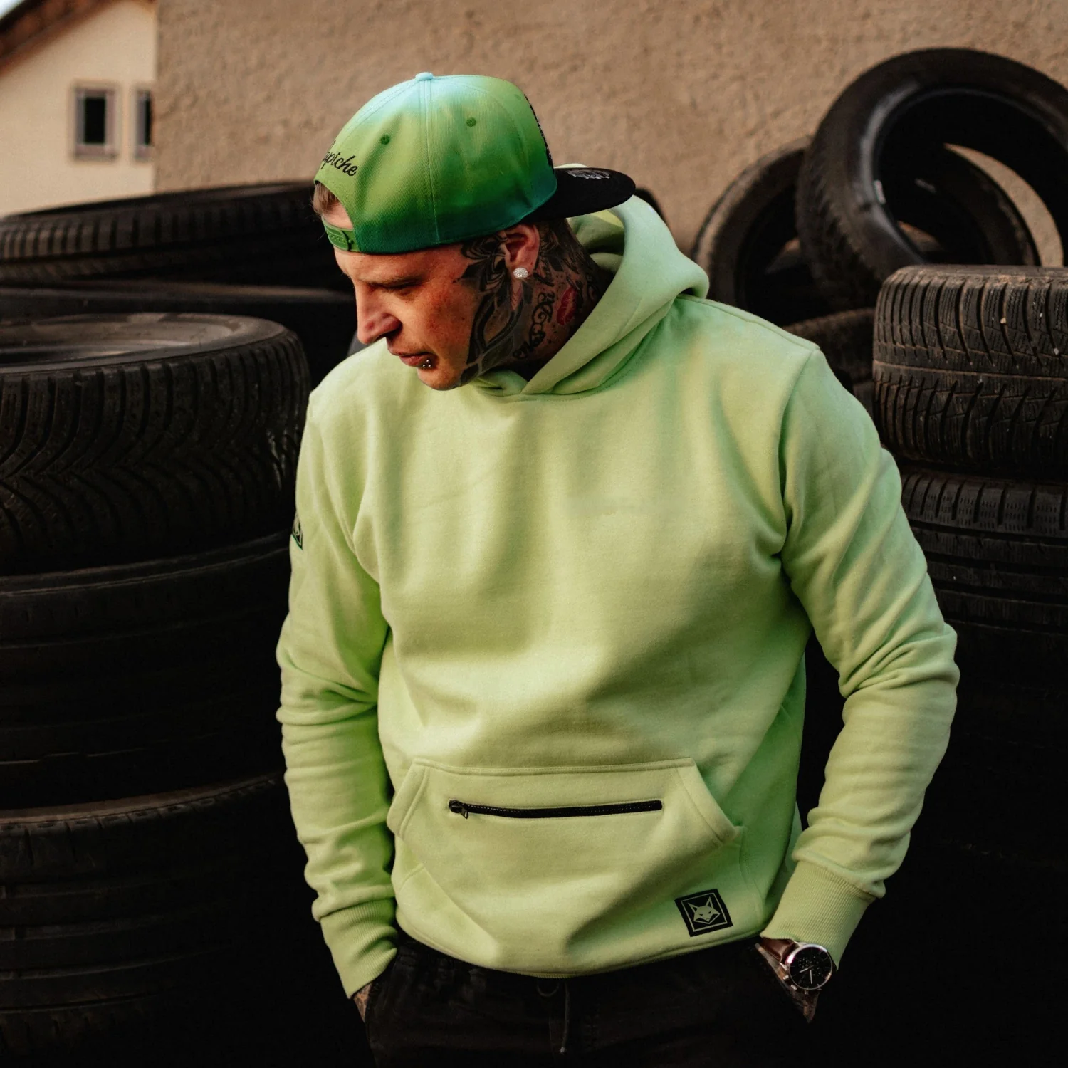 Capiche Drift Snapback - Green Ombre - Image 12