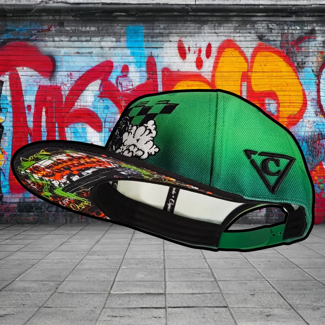 Capiche Drift Snapback - Green Ombre - Image 14