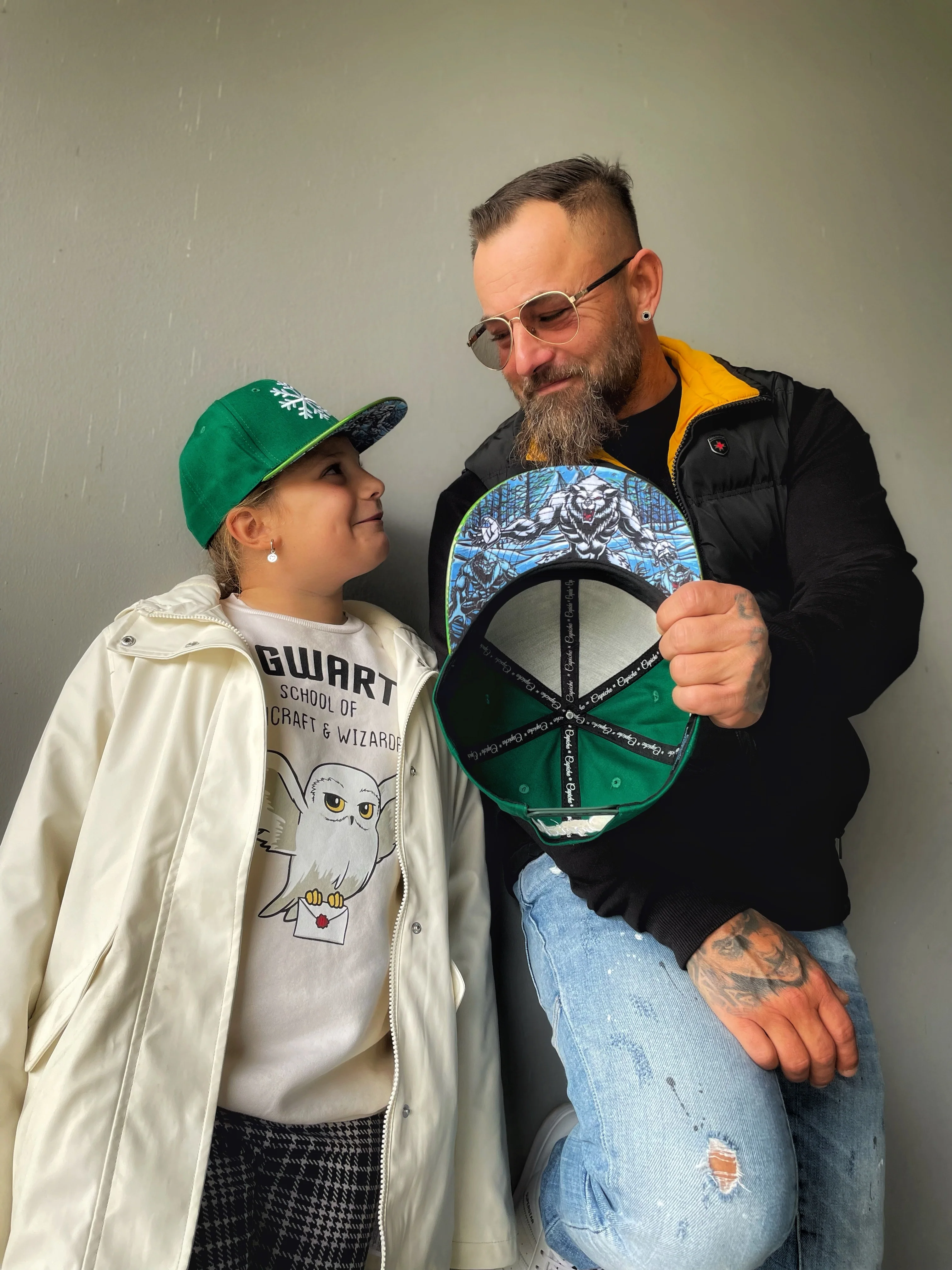 LIMITED Christmas Snapback Ice Beast Child Size - Green/Holographic - Image 5