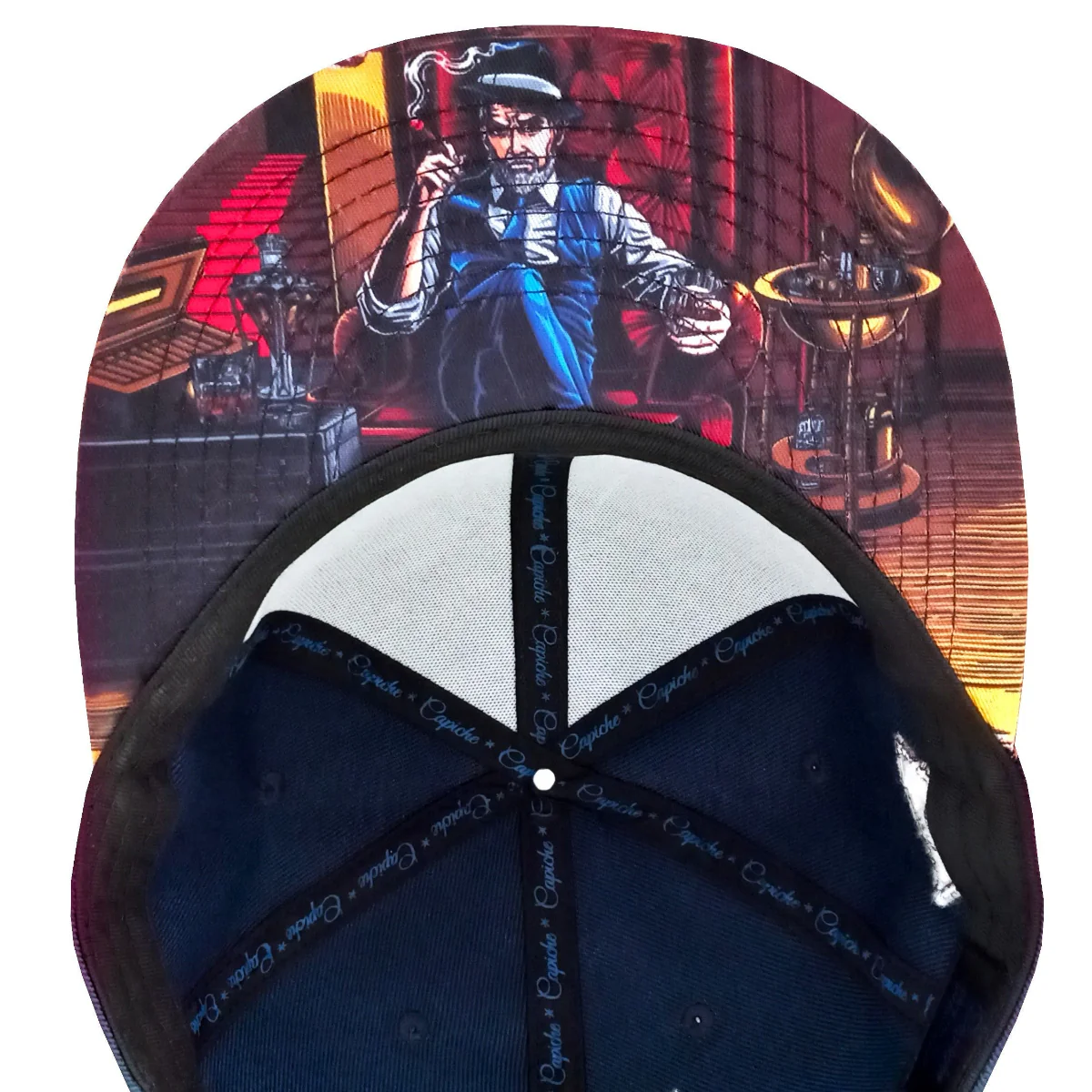 Cigar Snapback - Dark Blue/Brown Metallic - Image 4