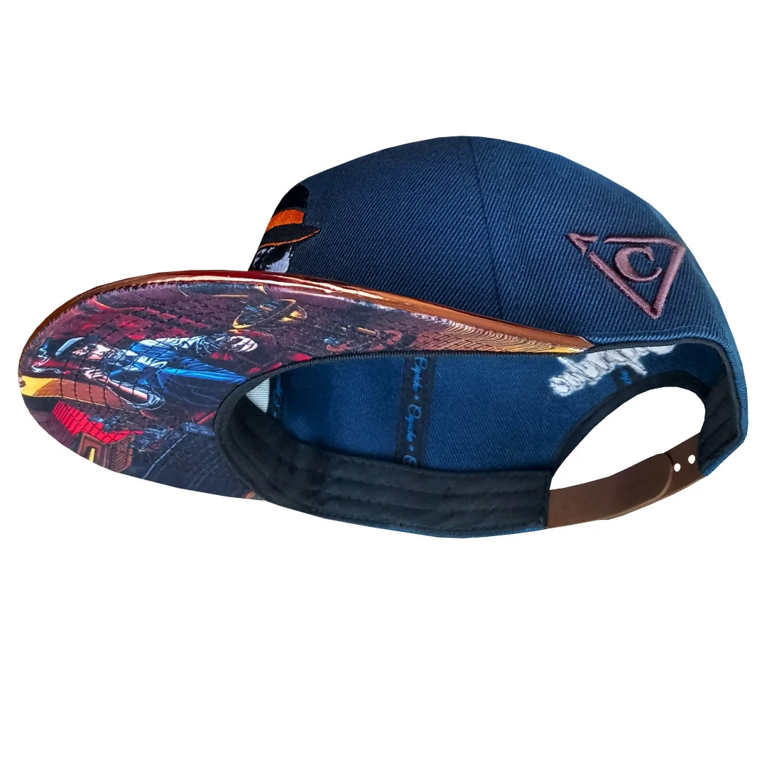 Cigar Snapback - Dark Blue/Brown Metallic - Image 5