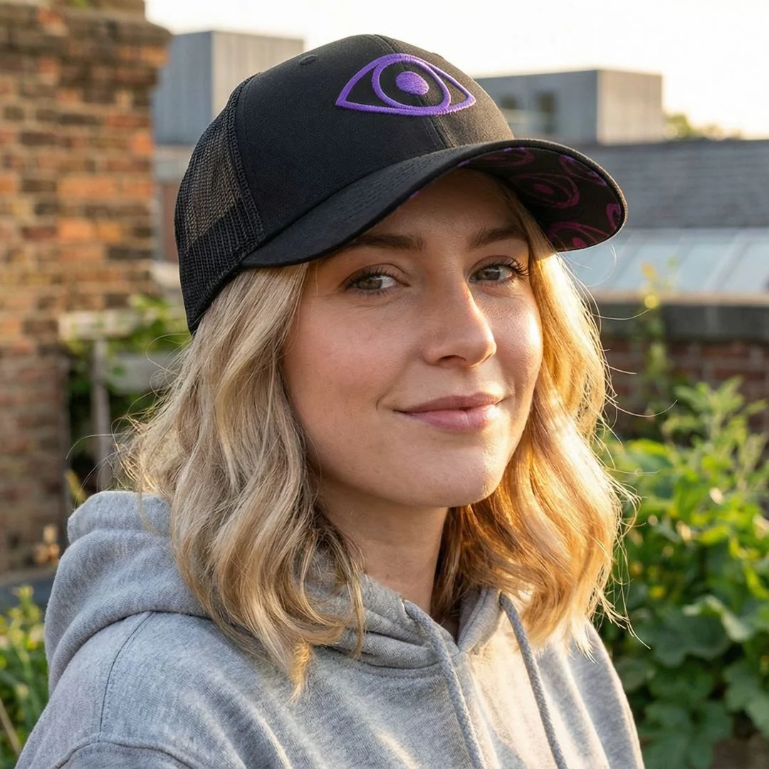 Clean Greek Argus Trucker Cap - Black - Image 6