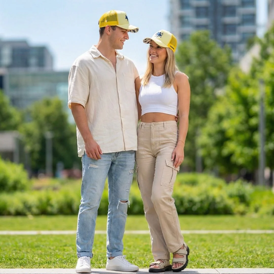 Clean Greek Cerberus Trucker Cap - Butter Yellow - Image 3