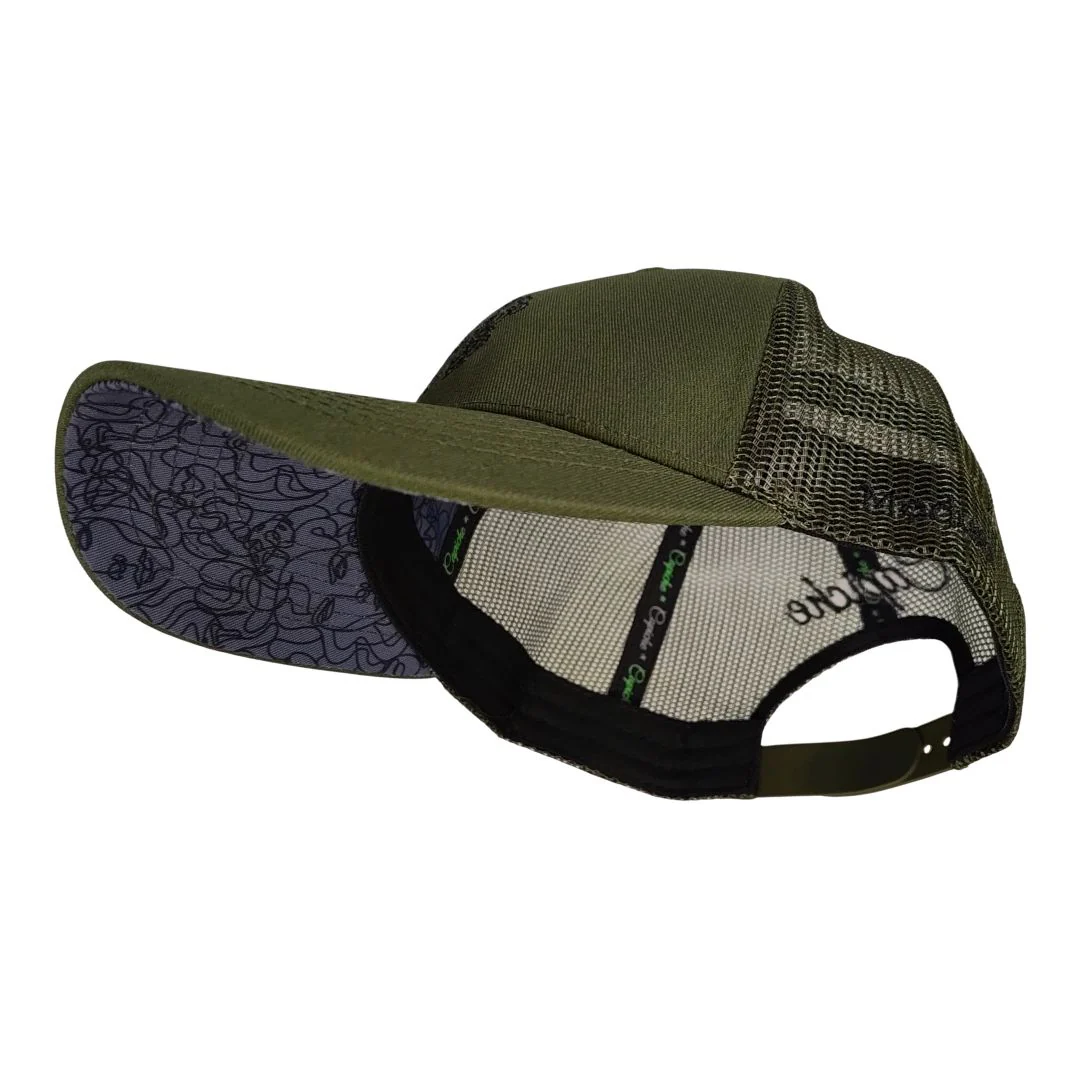 Clean Greek Medusa Trucker Cap - Green - Image 8