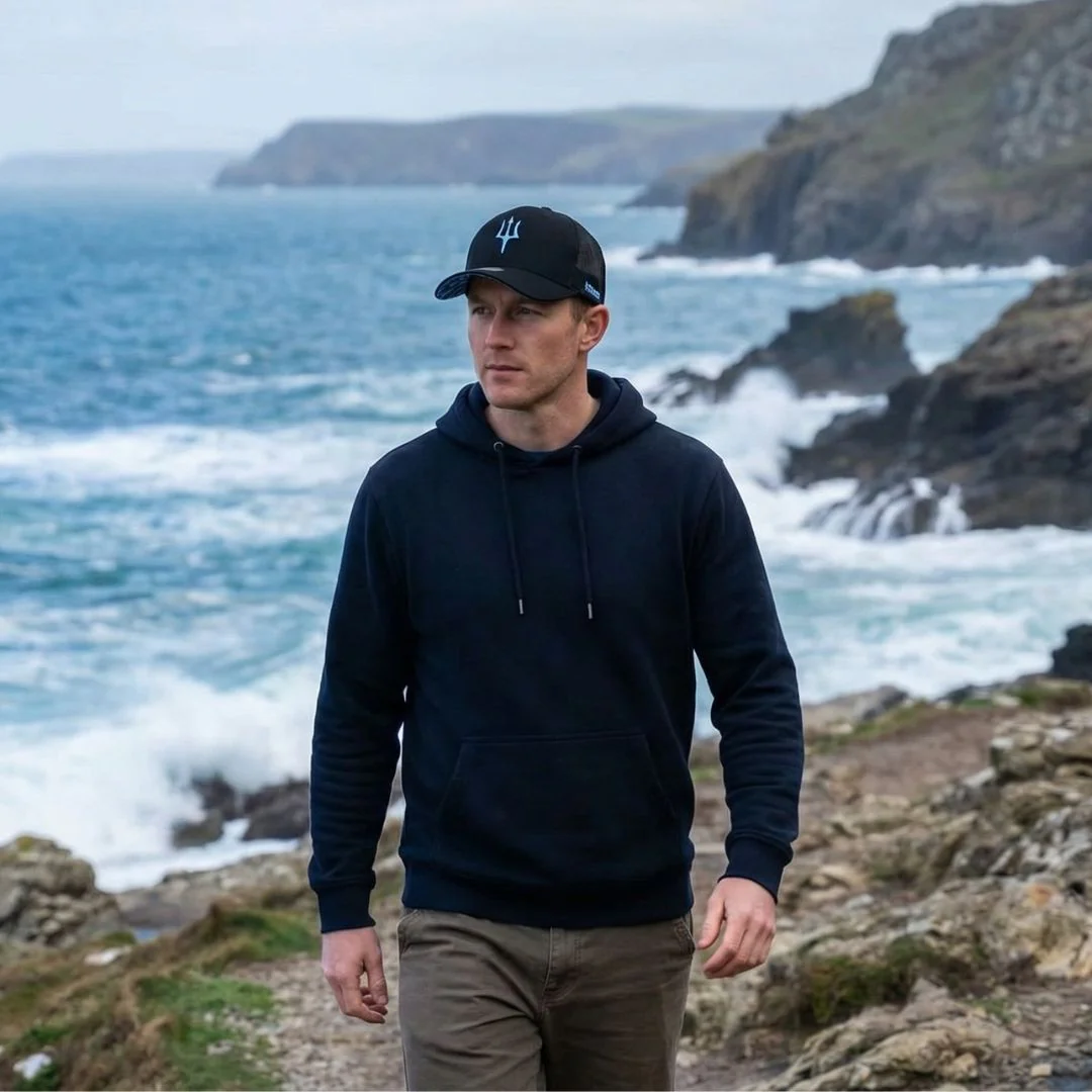 Clean Greek Poseidon Trucker Cap - Black - Image 2