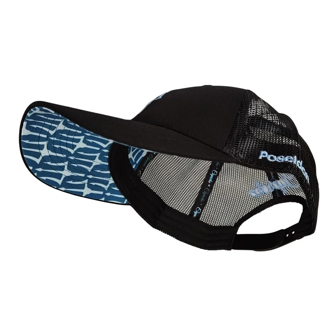 Clean Greek Poseidon Trucker Cap - Black - Image 8