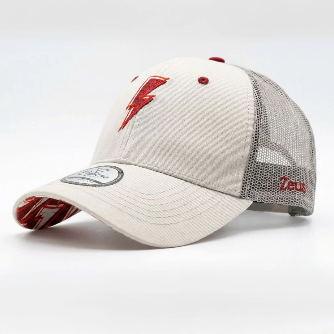 Clean Greek Zeus Trucker Cap - Grey - Image 5