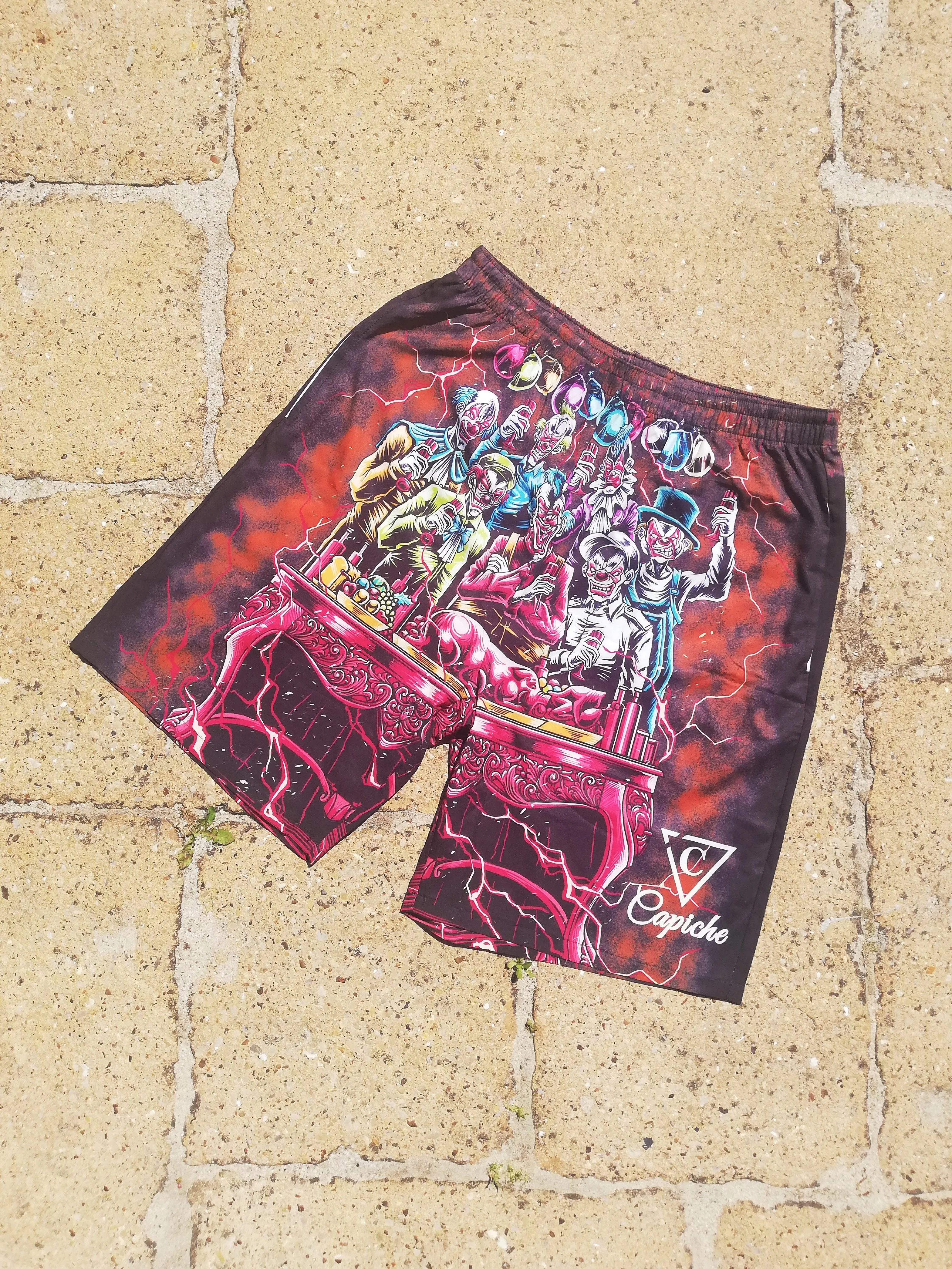 Clown Party Swim Short - Red/Brown - Image 2