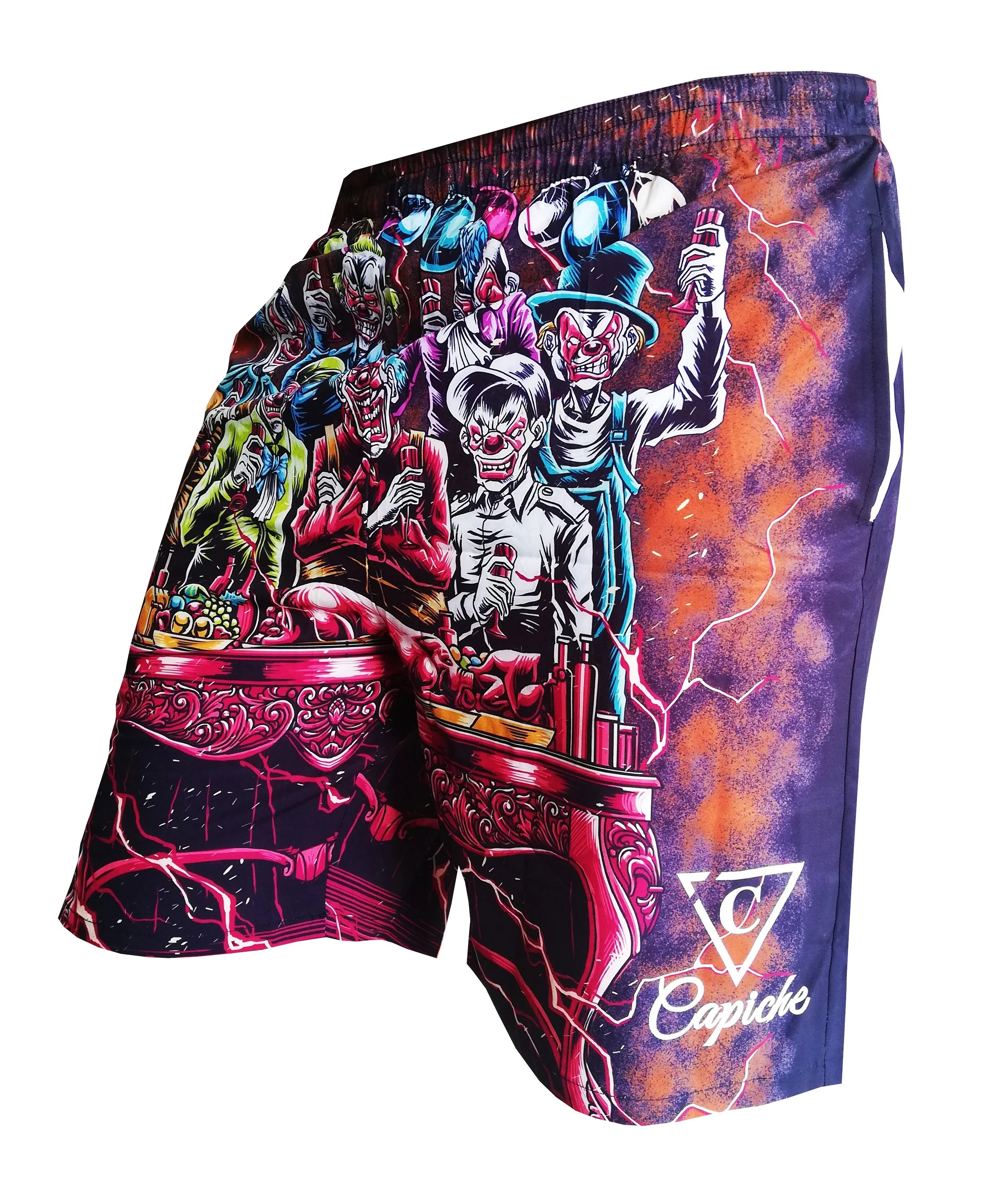 Clown Party Swim Short - Red/Brown - Image 3