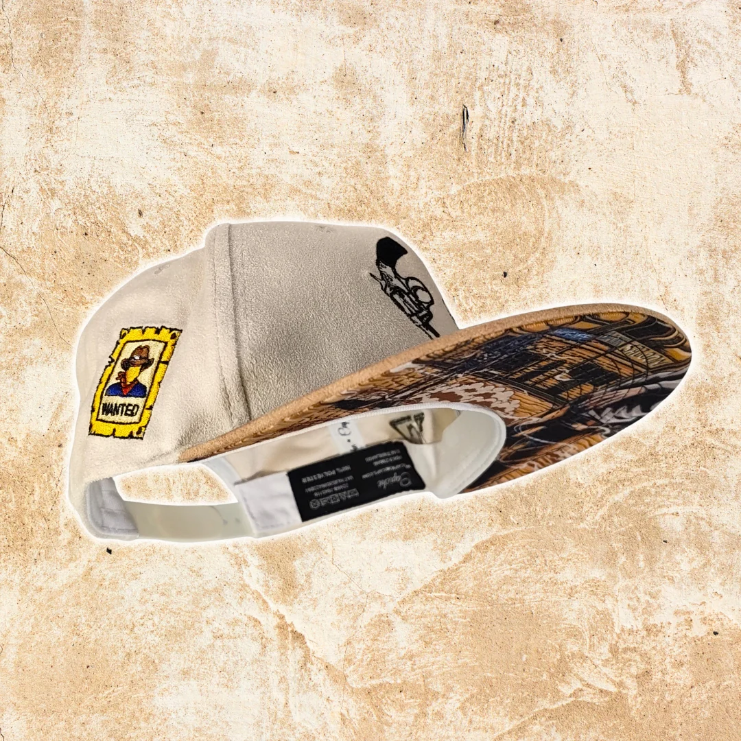 Cowboy Duel Snapback - Light Beige Suede - Image 12