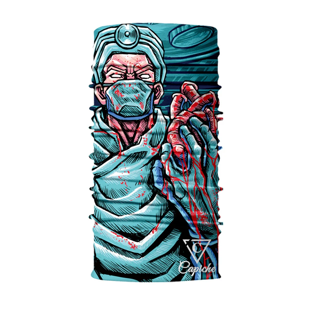 Cursed Doctor Biker Mask - Blue - Image 8