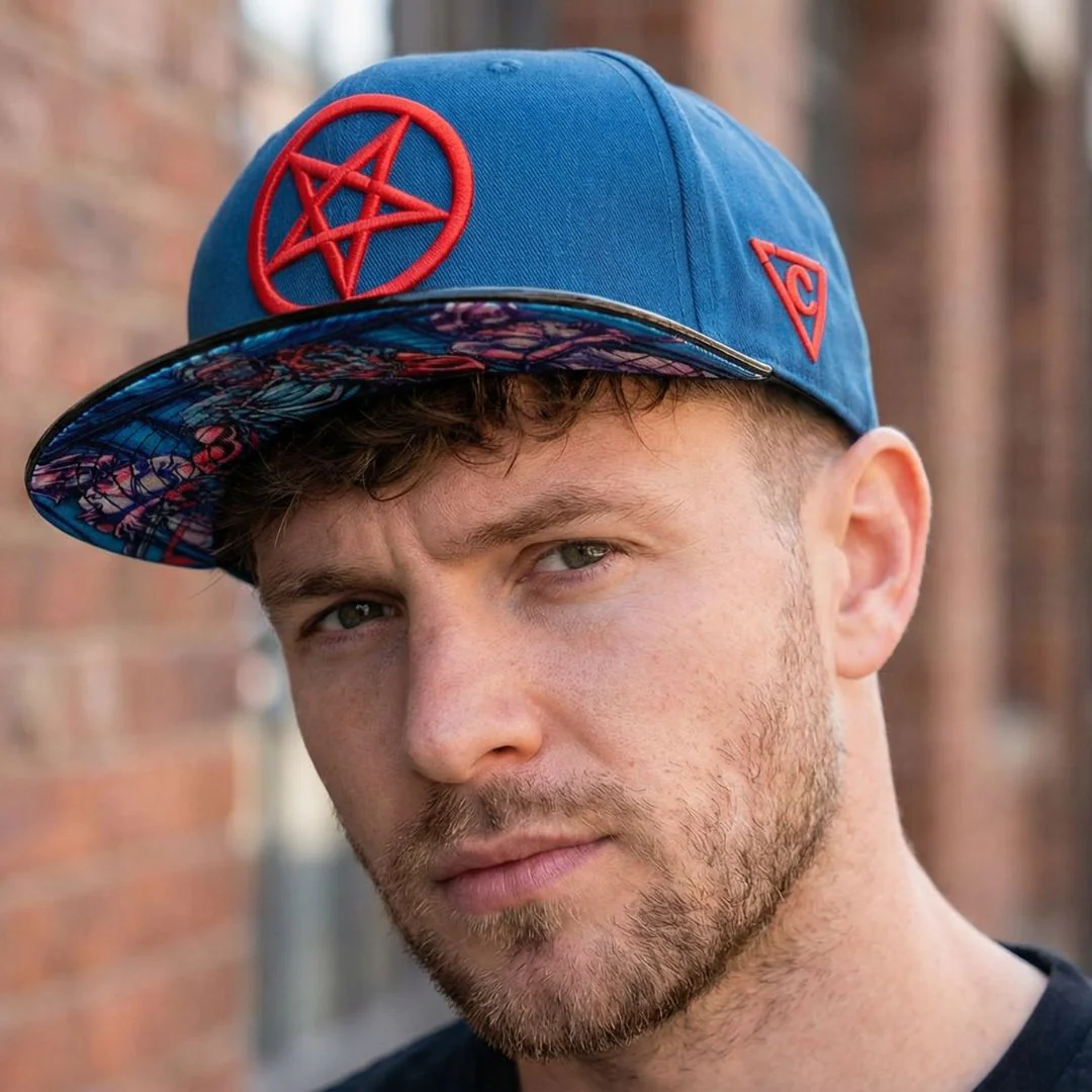 Cursed Doctor Snapback - Blue/Black Metallic - Image 6