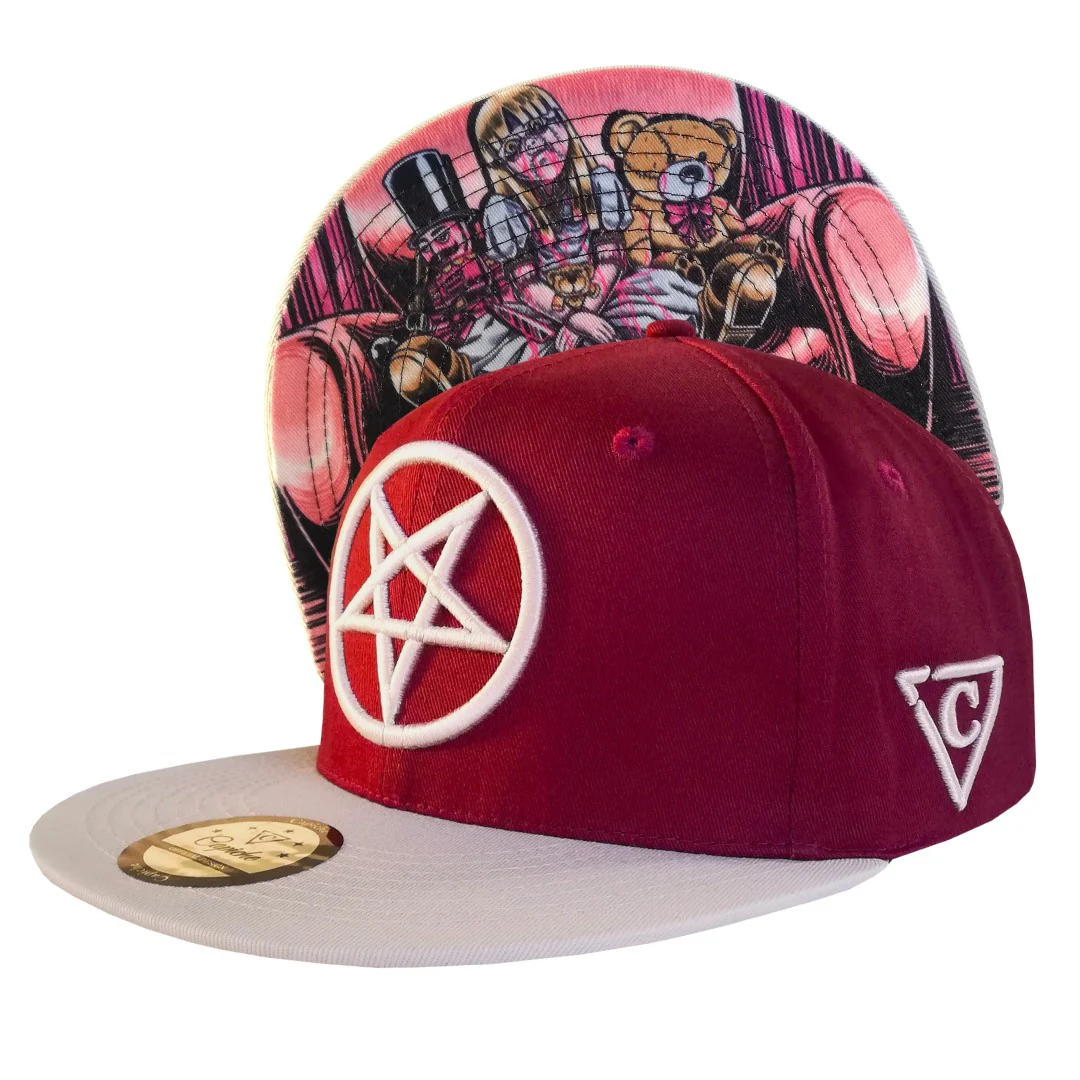 Cursed Dolls Snapback - Red/Light Beige