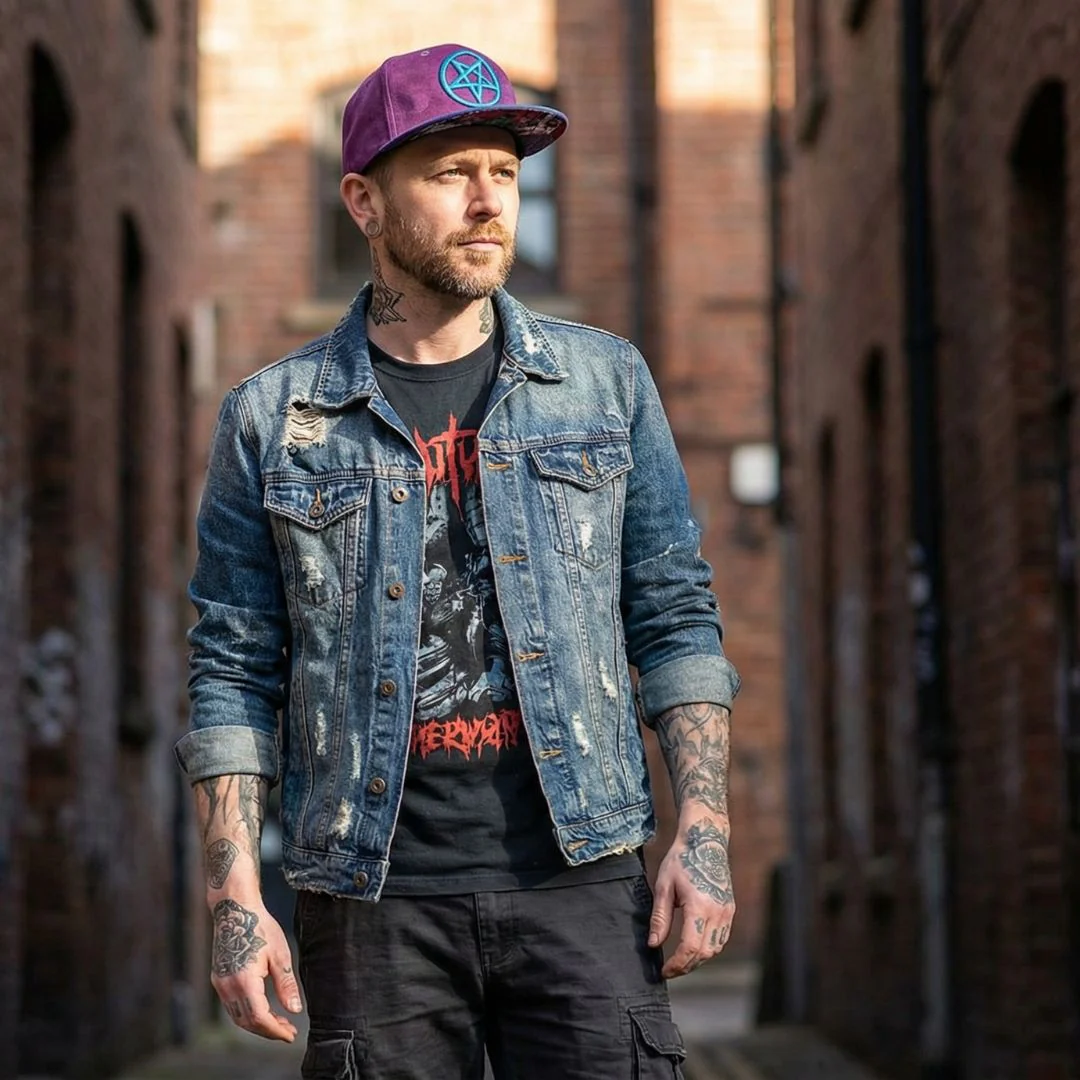 Cursed Family Snapback - Purple/Blue Suede - Image 5