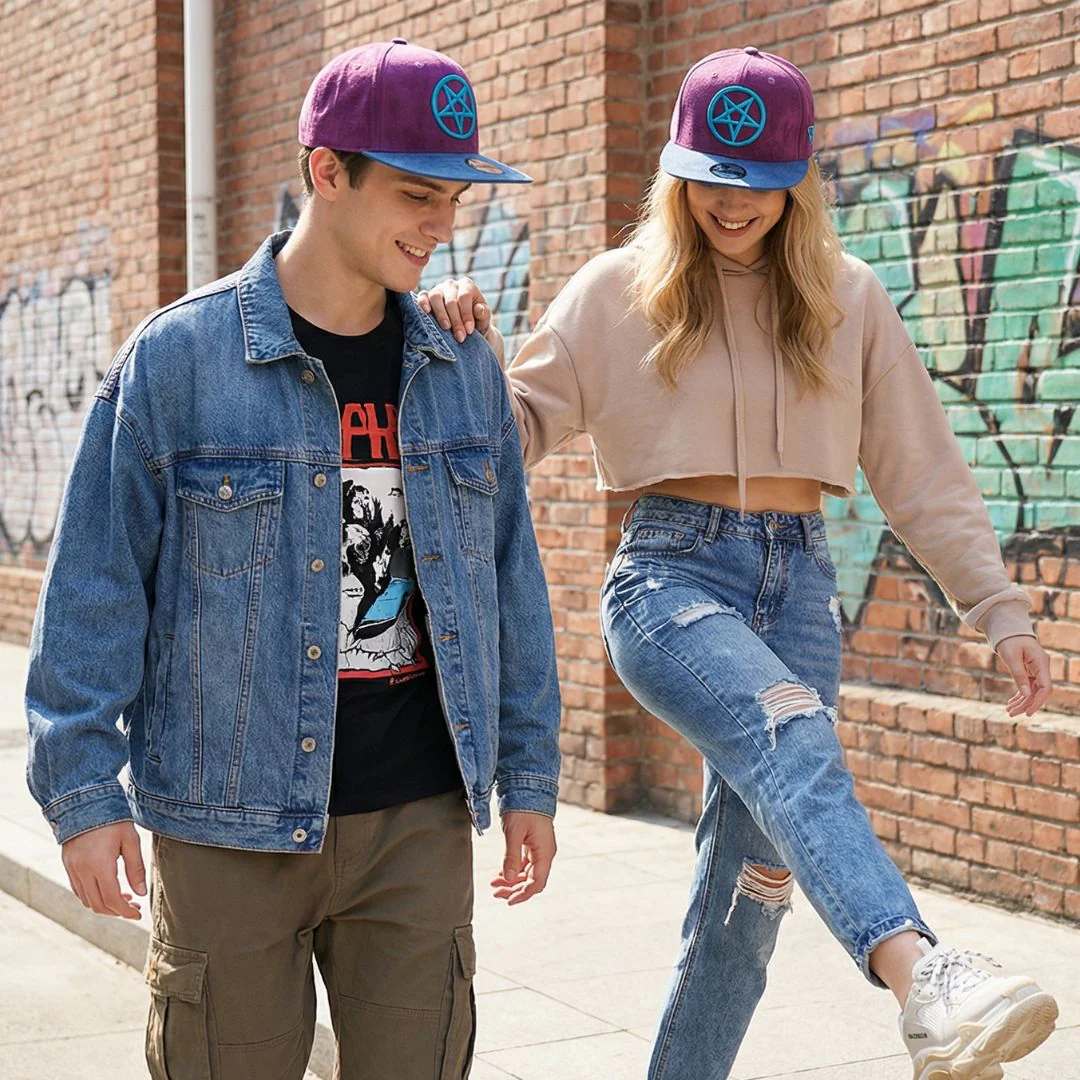 Cursed Family Snapback - Purple/Blue Suede - Image 7