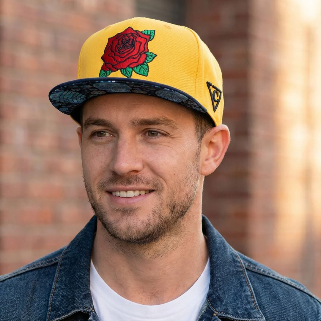 Day Of The Dead 2 Snapback - Yellow - Image 4