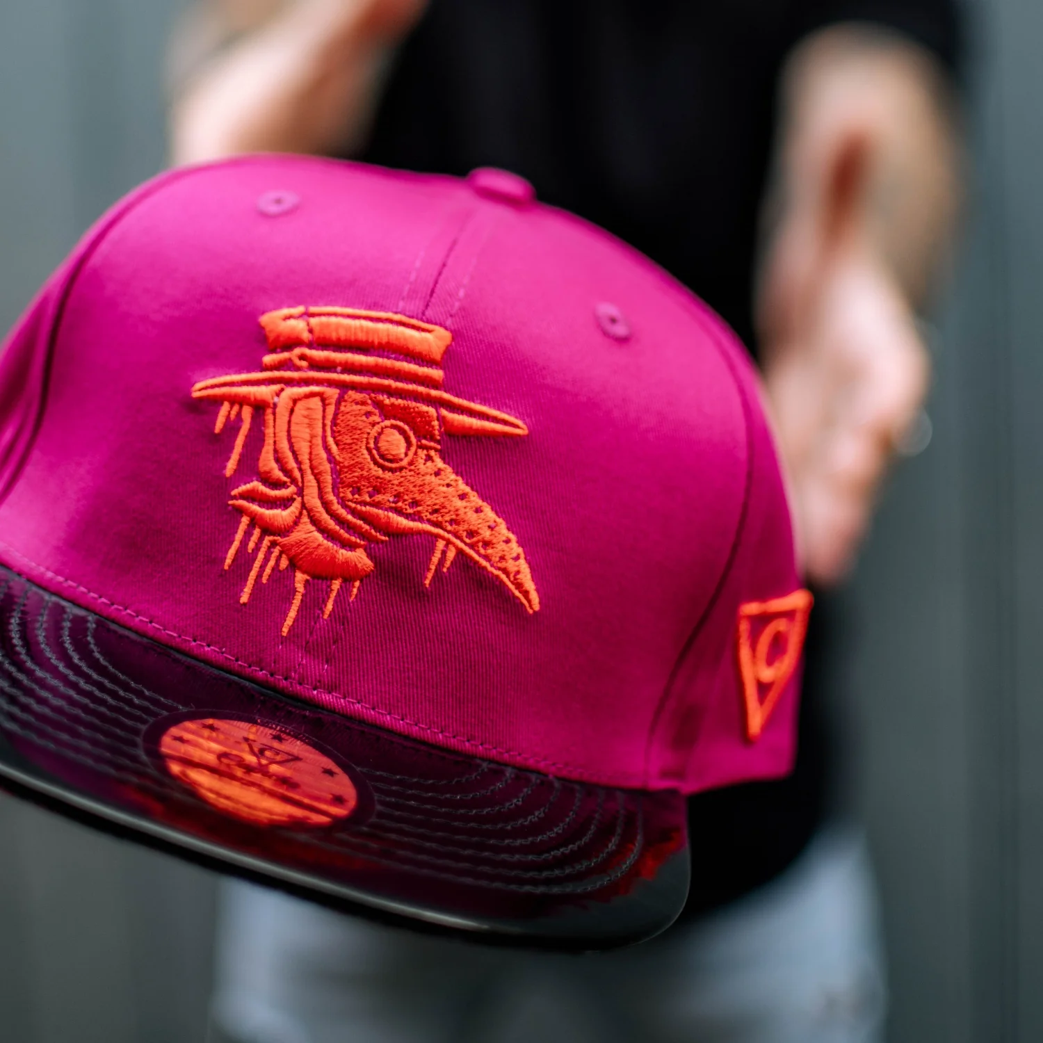 Death Plague Snapback - Ruby/Black Metallic - Image 9