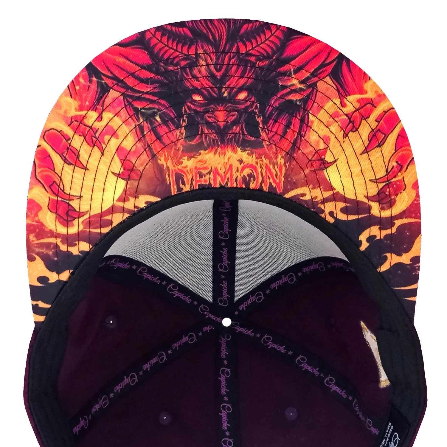Demon Snapback - Purple Suede & Golden Thread - Image 13