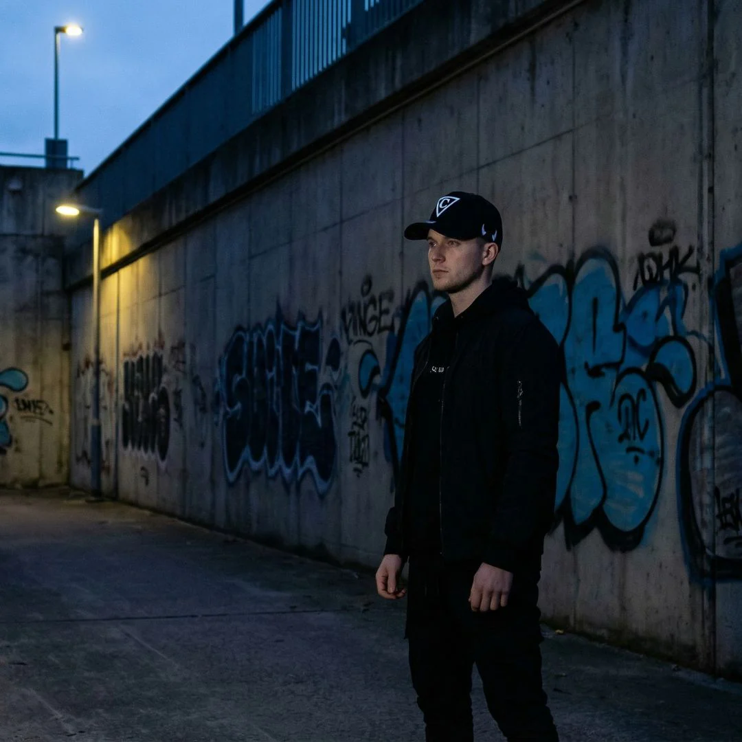 Devilish Curved Baseball Cap - Black - Image 3