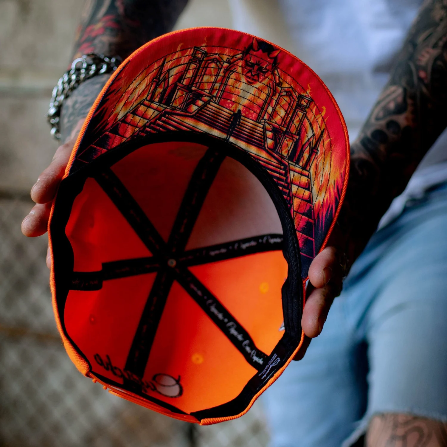 Devil's Gate Snapback - Neon Orange - Image 4