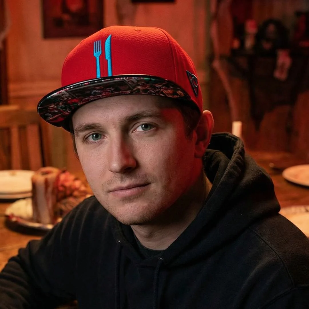 Dinner Time Snapback - Red/Black Metallic - Image 2