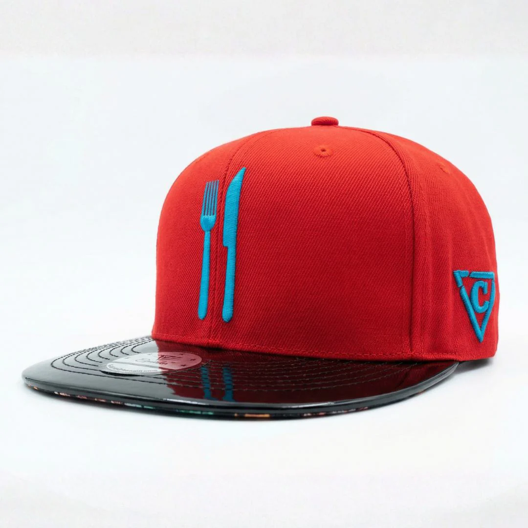 Dinner Time Snapback - Red/Black Metallic - Image 5
