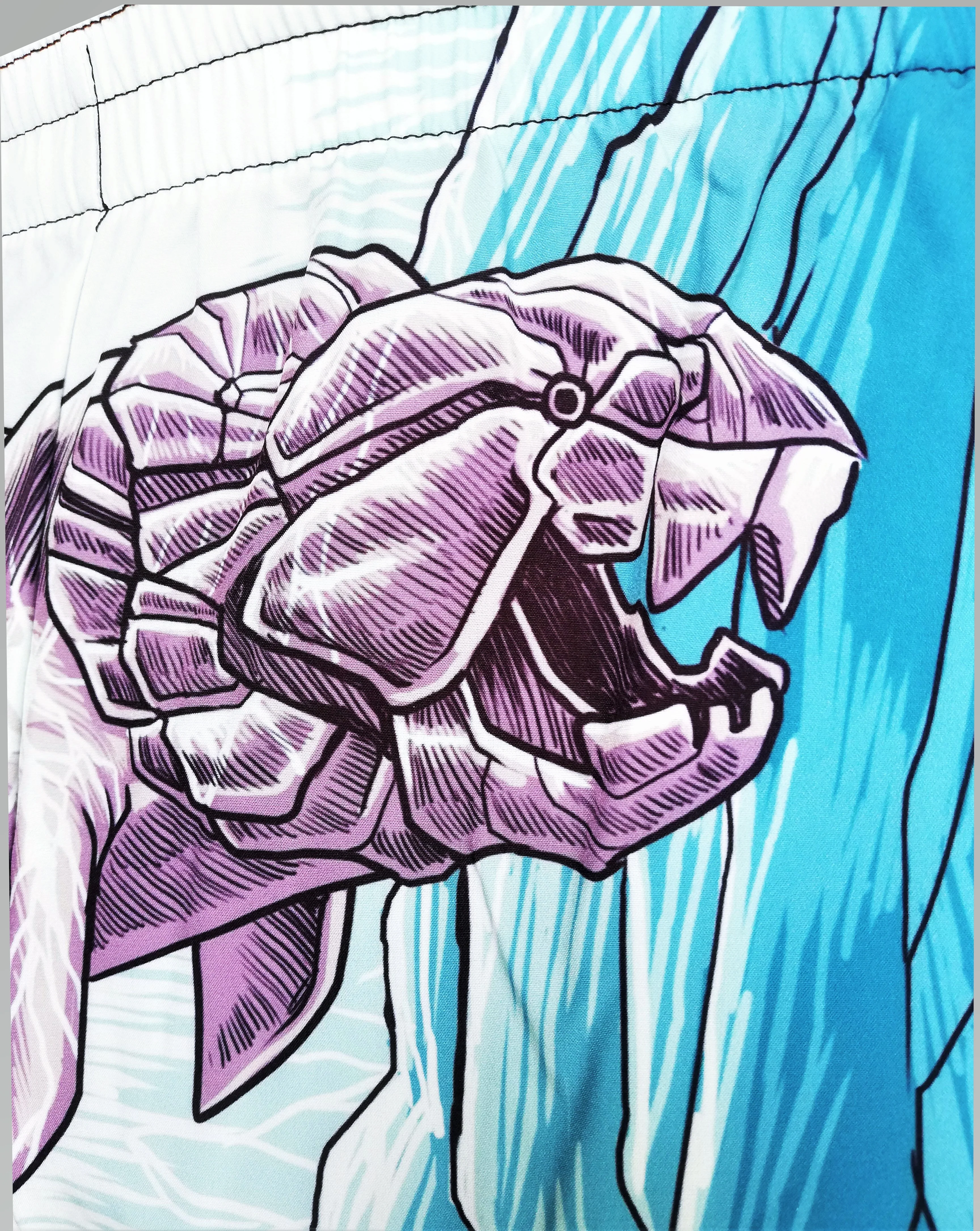 Dunkleosteus Swim Short - Blue - Image 6